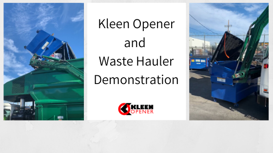 How Kleen Opener Works When Dumpsters are Emptied
